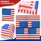 96PCS 4th of July 250th Anniversary Patriotic Tableware Set for 24 Guests – Disposable Plates, Napkins & Color Forks for Independence Day, Memorial Day & BBQ Parties
